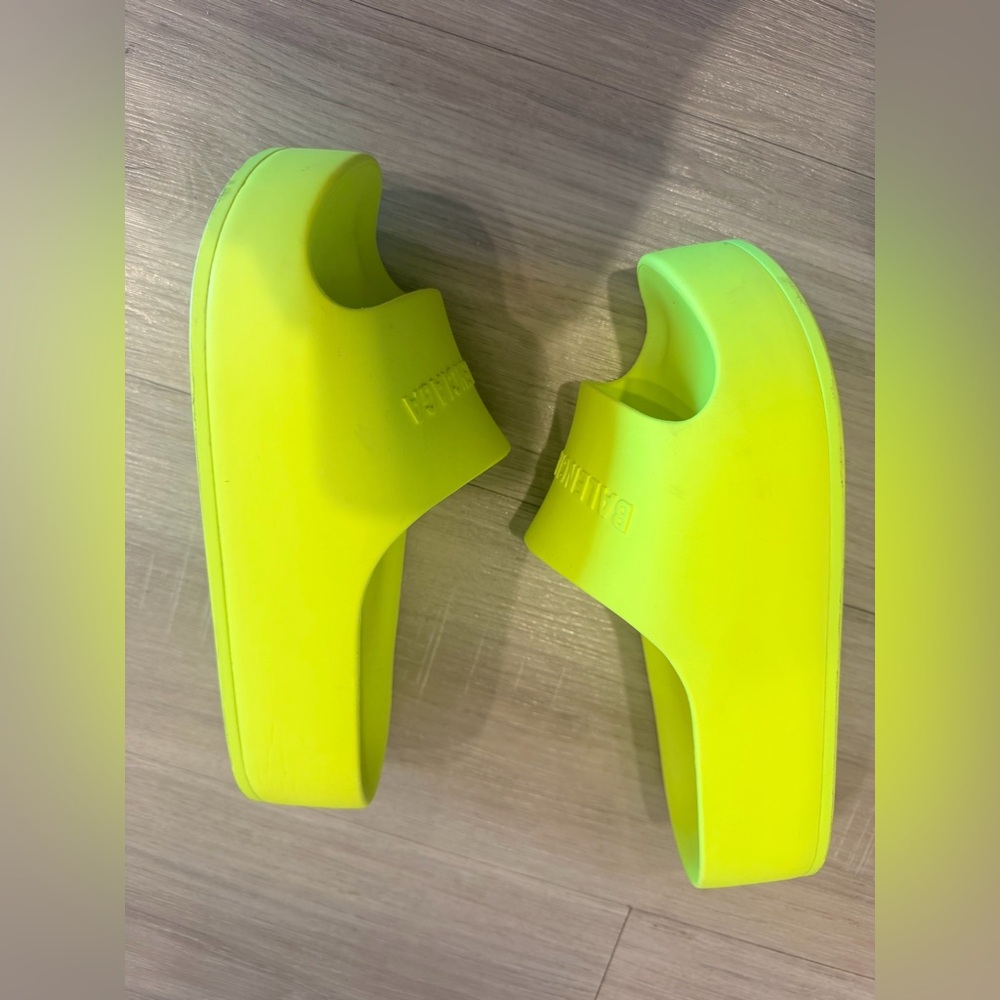 Balenciaga Platform Sandals Fluo Yellow - Picture 3 of 7